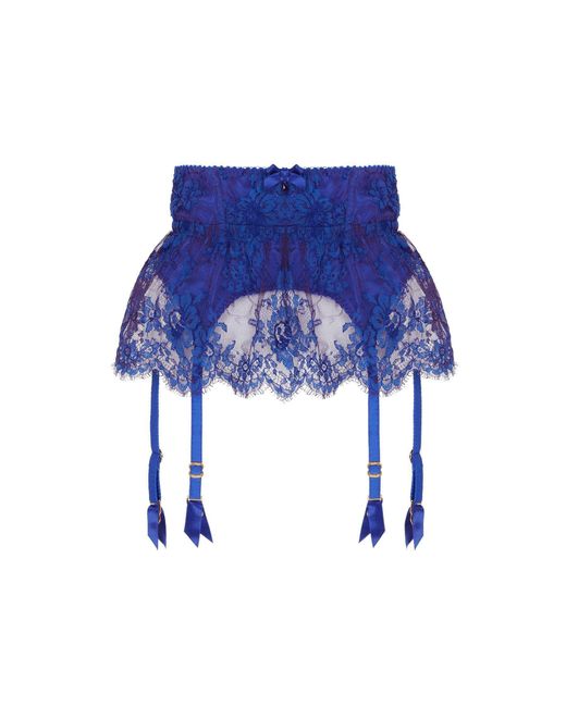 Agent Provocateur Blue Carline Suspender