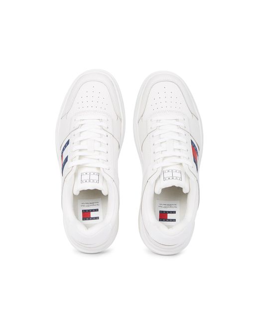 Tommy Hilfiger White The Brooklyn Leather Ess for men