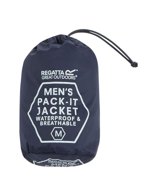 Regatta Blue Pack It Waterproof Isotex 5000Mm Waterproof Jacket for men