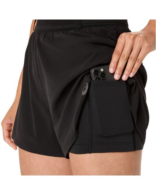 Asics Blue Metarun Split Shorts Running Short