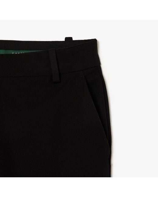 Lacoste Black Fit Stretch Cotton Chinos