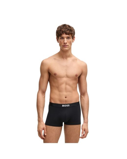 Boss Black 3 Pack Boxers With Logo Waistband for men