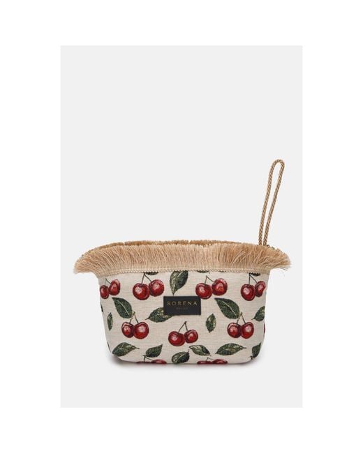 Sorena White Clutch Bag