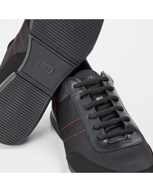 Boss Black Saturn Low Top Everyday Trainers With Technical Mesh for men