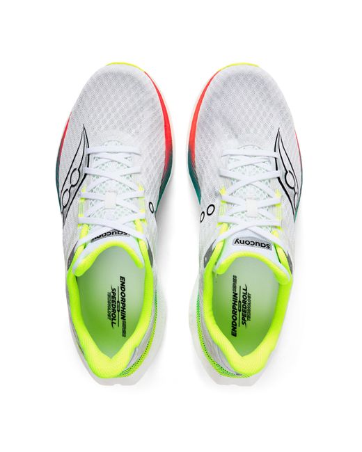Saucony Green Endo Speed 5 Road Running Shoes for men