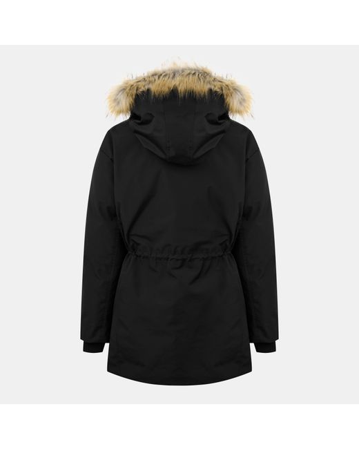 Jack Wills Black Jw Cinched Hooded Parka