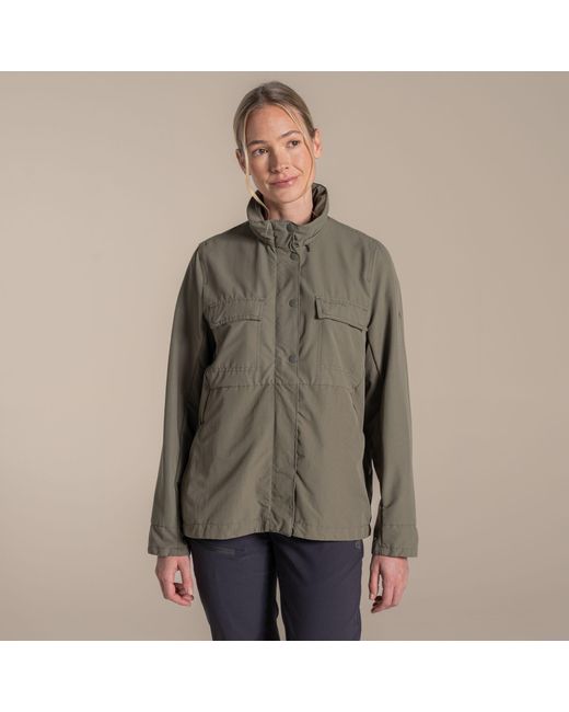 Craghoppers Gray Nosilife Farah Insect-Repellent Travel Jacket
