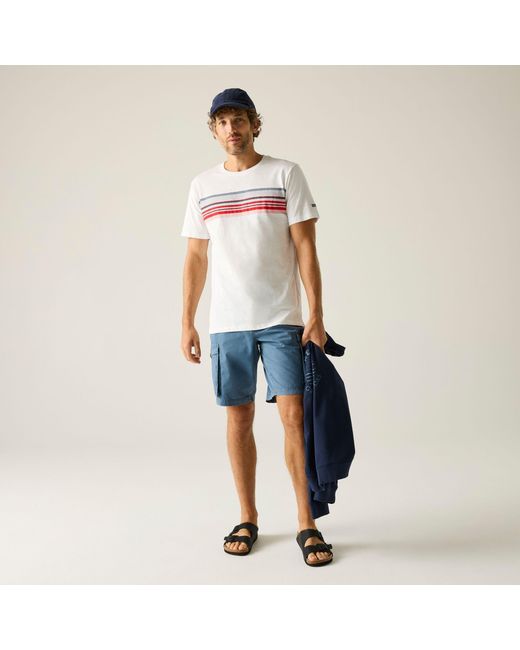 Regatta White Rendro Soft T-Shirt for men