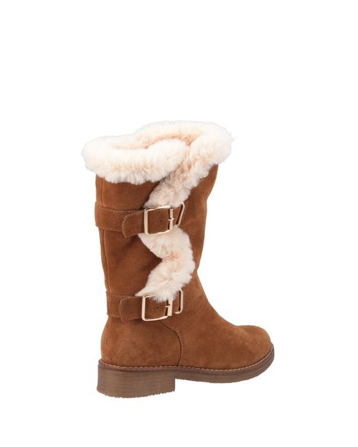 Hush Puppies Brown Megan Ladies Mid Boots
