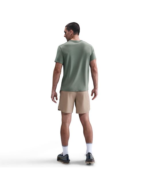 Nike Green Miler Running Top for men