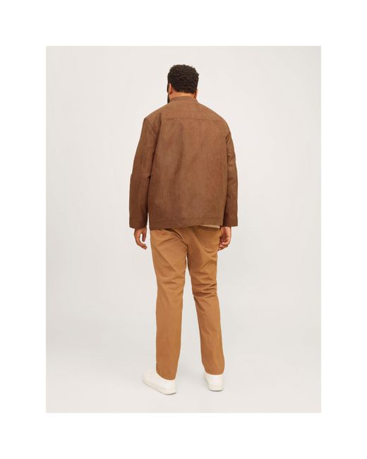 Jack & Jones Brown Jack Dylan Jacket Plus Size for men