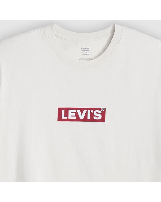 Levi's White Relaxed Boxtab T-Shirt for men