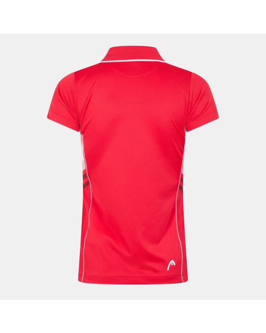 Head Red Club Shirt Technical Short Sleeve Performance Polo Shirt