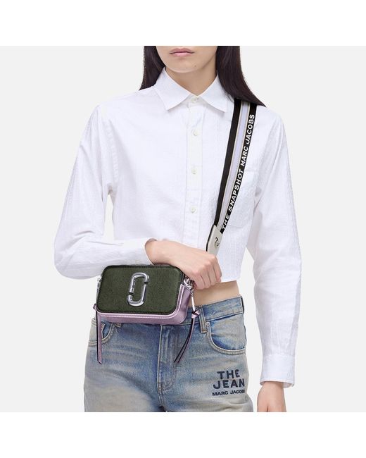 Marc Jacobs Green Cblck Snapshot Shoulder Bag