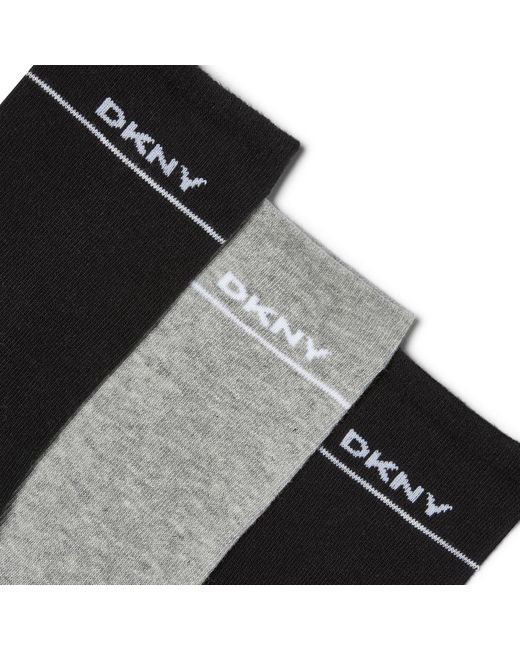 DKNY Black 3 Pack Socks Paige
