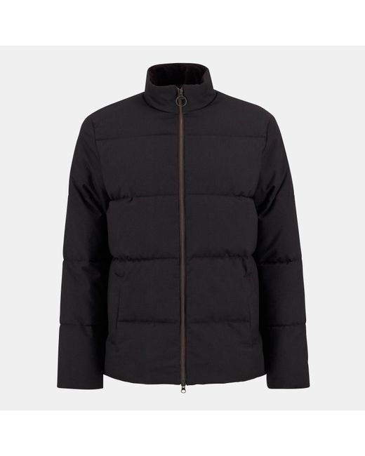 Barbour Black Northwood Quilted Long Sleeve Medium Puffer Jacket for men