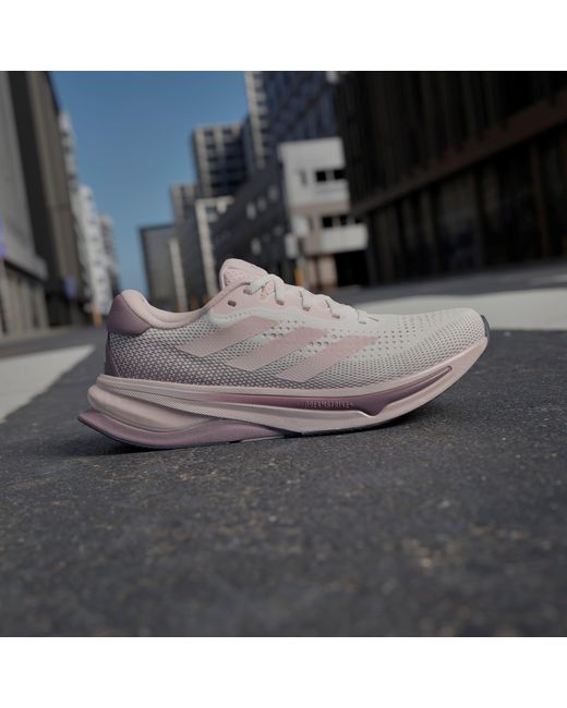 Adidas White Solution W Road Running Shoes
