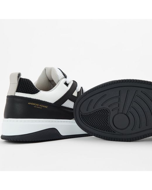 Android Homme Black Skate Padded Chunky Trainers for men