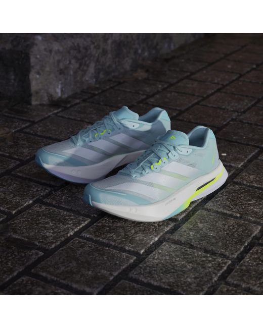 Adidas Blue Adizero Boston 13 Road Running Shoes