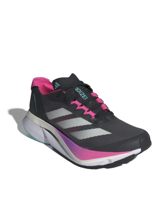 Adidas Blue Adizero Boston 12 Road Running Shoes