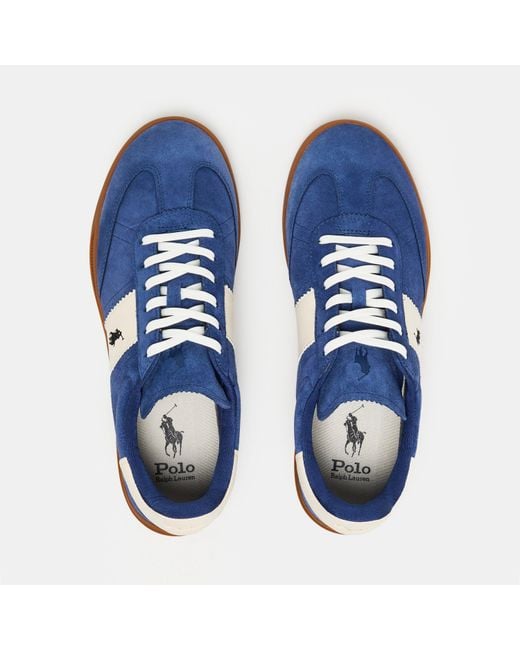 Polo Ralph Lauren Blue Heritage Aera Trainers for men