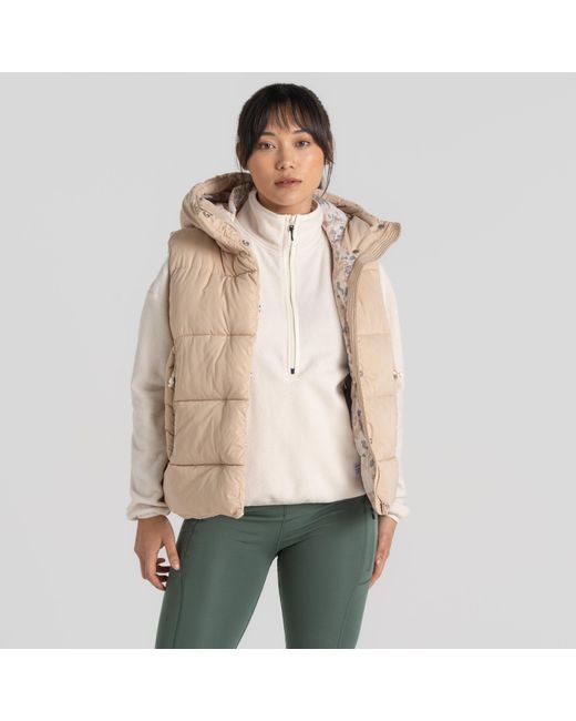 Craghoppers Natural Eilish Hooded Sleeveless Gilet