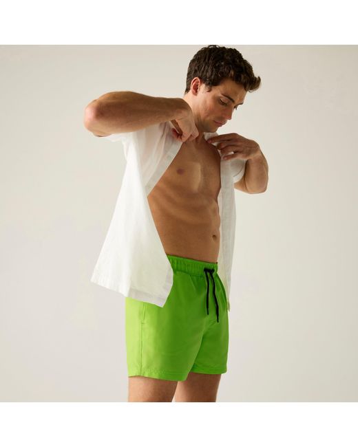Regatta Green Mawson Iii Quick-Drying Swim Shorts for men