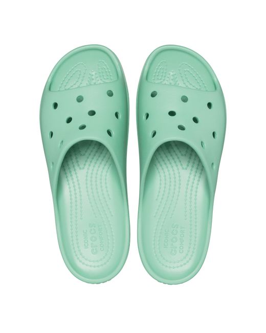 CROCSTM Green Classic Sliders