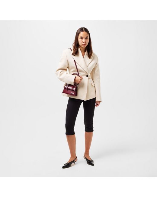 Jacquemus Red Jacquard Top Handle Bag