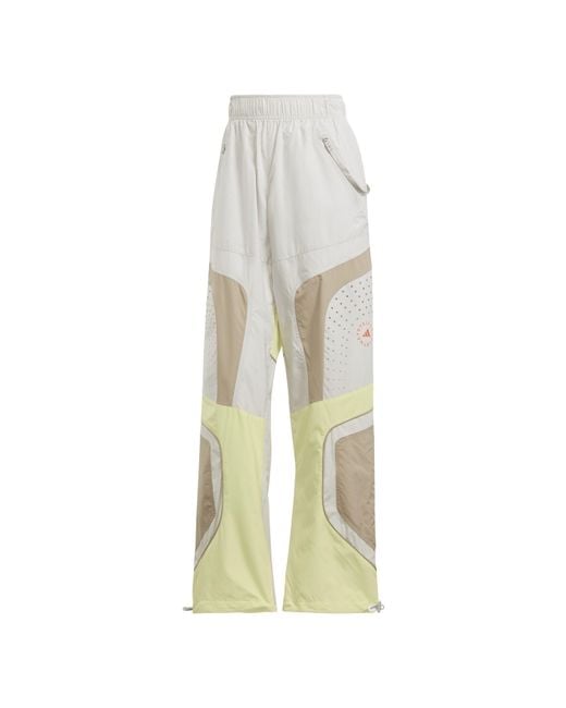 Adidas White Closed Hem Woven Tracksuit Joggers