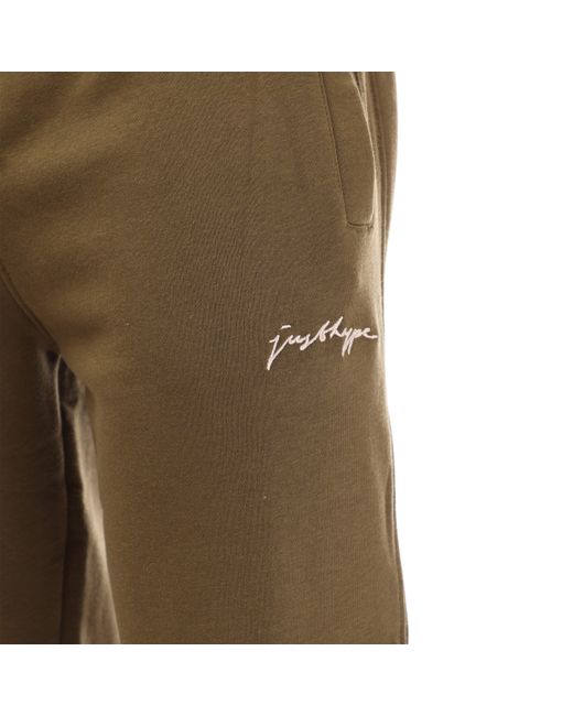 Hype Brown Adults Cargo Closed Hem Fleece Joggers