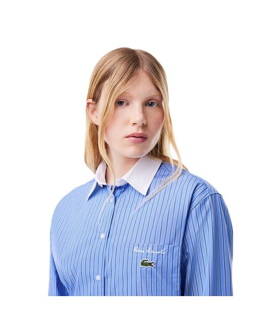 Lacoste Blue Long Sleeve Dress Shirt
