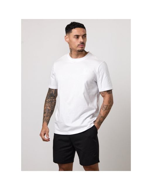 Gym King White Victory Jersey Tee for men