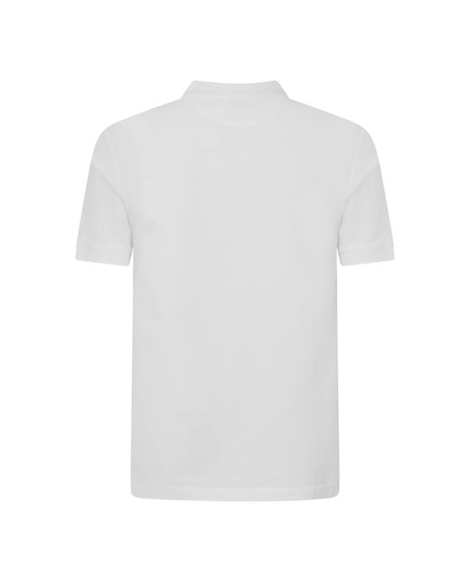 Farah White Emerson Short Sleeve Polo Shirt for men
