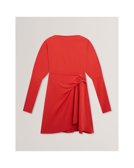 Ted Baker Red Wrap Mini Dress