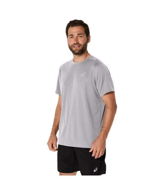 Asics Gray Core Ss Top Running for men