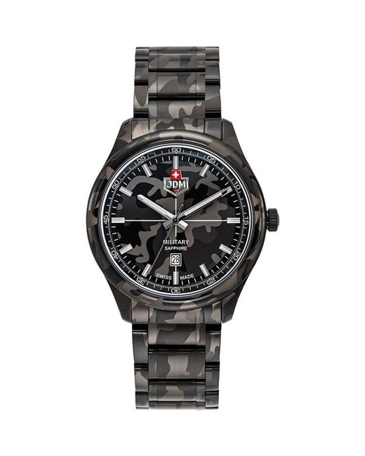JDM MILITARY Black Mission Camo Bracelet And Dial Sports Watch for men
