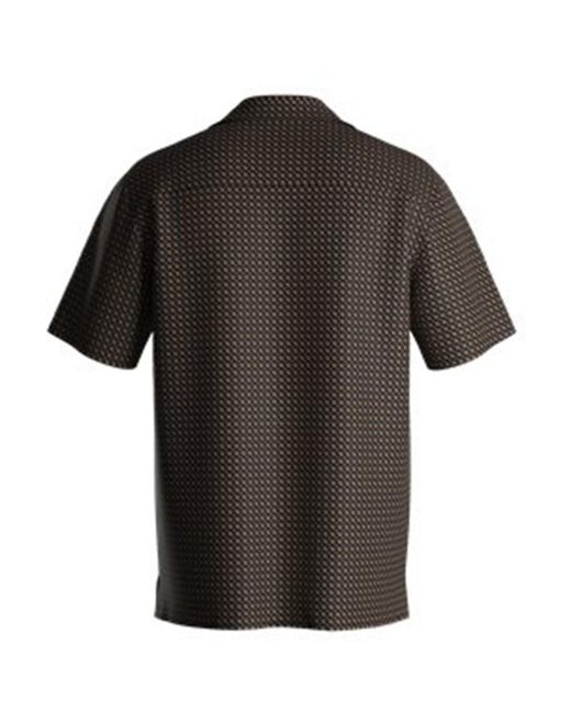 Boss Black Bodywear Beach Patterned Short Sleeve Shirt for men