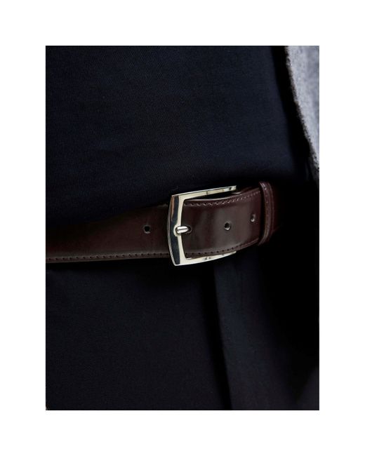 Jack & Jones Brown Markus Faux Leather Belt for men