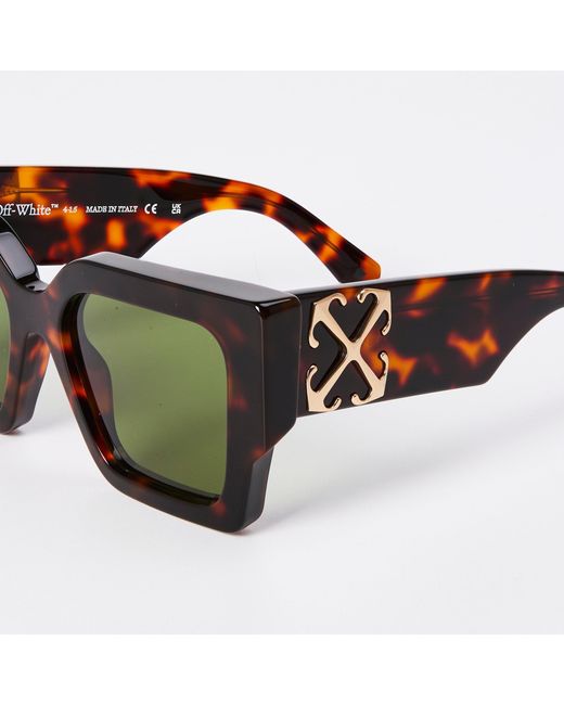 Off-White c/o Virgil Abloh Brown Manchester Sun 53 Square Sunglasses