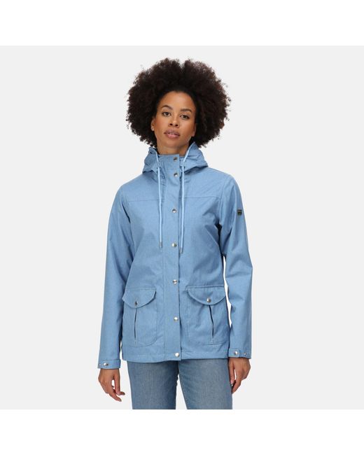 Regatta Blue Bayarma Breathable Long Sleeve Waterproof Jacket