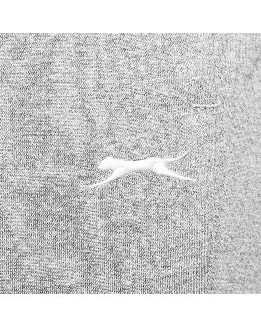 Slazenger 1881 White Jersey Jogging Bottoms for men