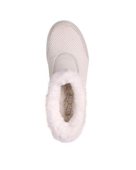 Skechers White Flat Sandals