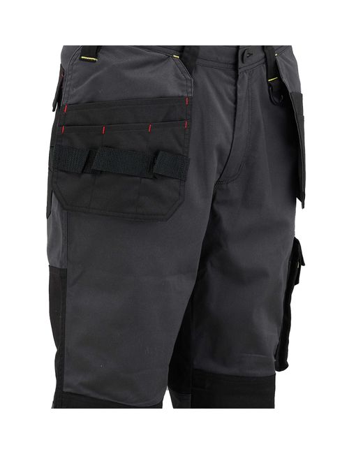 Dunlop Black On Site Winter Lined Workwear Trousers for men