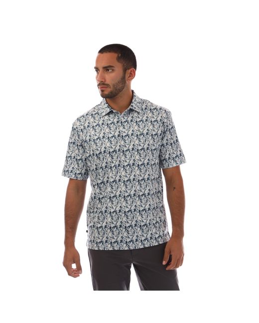 Farah Gray Milford Short-Sleeve Performance Polo Shirt for men