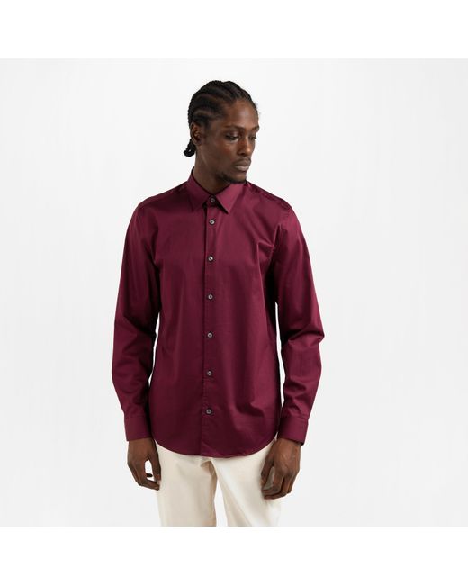Ted Baker Purple Long-Sleeve Cotton Shirt for men