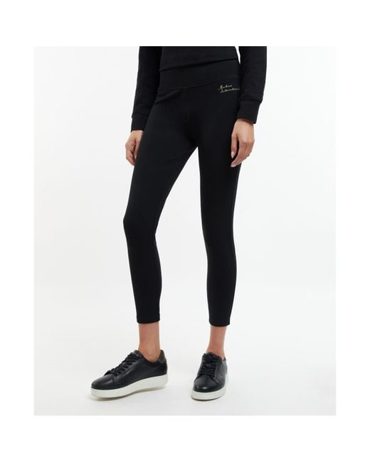 Barbour Black Supra Leggings