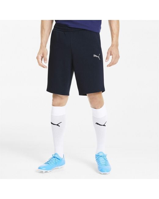 PUMA Blue Teamgoal 23 Casuals Jersey Jogger Shorts for men