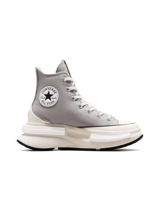 Converse White Adults Run Star Legacy Canvas High-Top Trainers