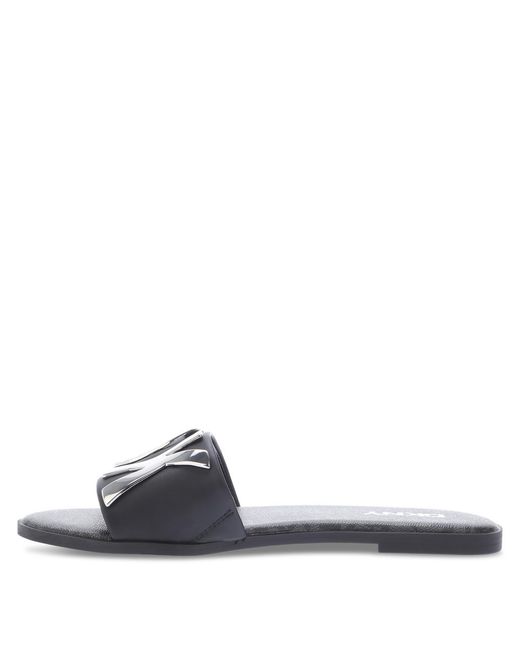DKNY Blue Wanda 2 Flat Sliders